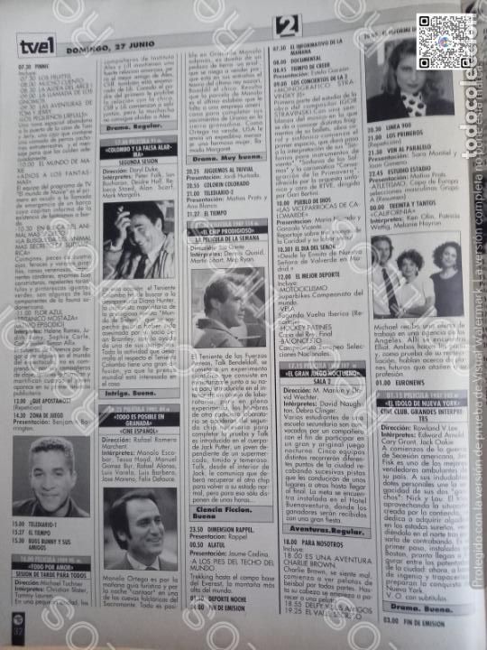 Coleccionismo de Revistas y Peri&oacute;dicos: dennis quaid manolo escobar peter falk