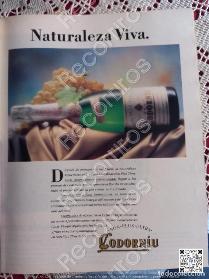 Coleccionismo de revistas y peri&oacute;dicos: anuncio publicidad cava codorniu