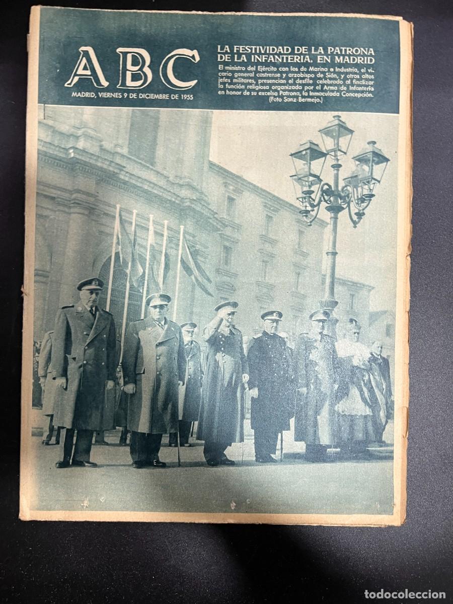 Coleccionismo de Revistas y Peri&oacute;dicos: ABC. DICIEMBRE 1955. N&ordm; 15524. LA FESTIVIDAD DE LA PATRONA DE LA INFANTERIA EN MADRID. LEER