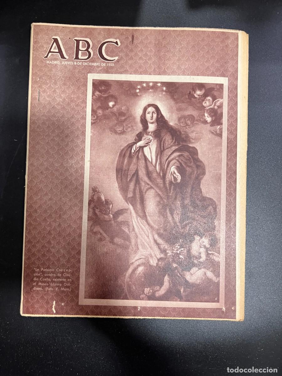 Coleccionismo de Revistas y Peri&oacute;dicos: ABC. DICIEMBRE 1955. N&ordm; 15523. LA PURISIMA CONCEPCION, DE CLAUDIO COELLO EN PORTADA. LEER