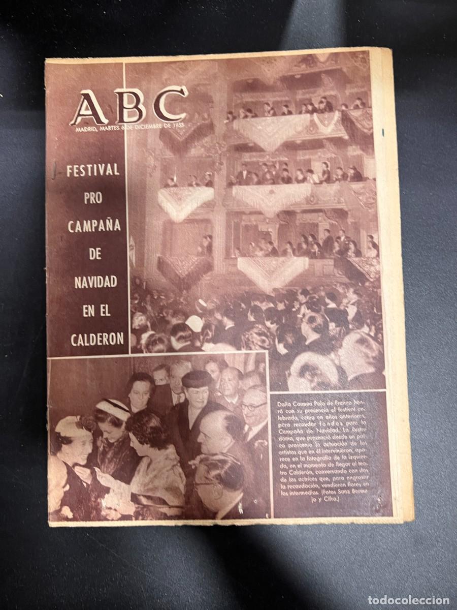 Coleccionismo de Revistas y Peri&oacute;dicos: ABC. DICIEMBRE 1955. N&ordm; 15521. FESTIVAL PRO CAMPA&Ntilde;A DE NAVIDAD EN EL CALDERON. LEER
