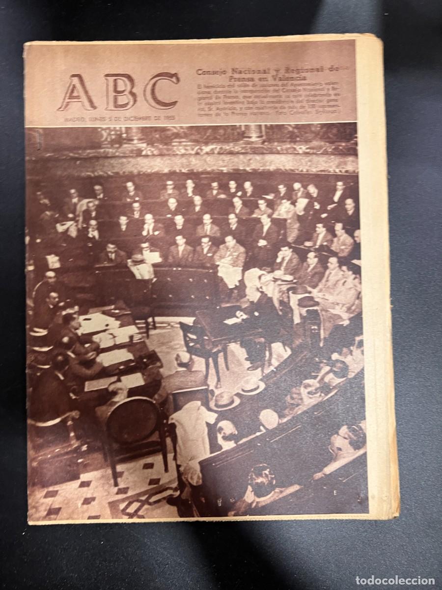 Coleccionismo de Revistas y Peri&oacute;dicos: ABC. DICIEMBRE 1955. N&ordm; 15520. CONSEJO NACIONAL Y REGIONAL DE PRENSA EN VALENCIA. LEER