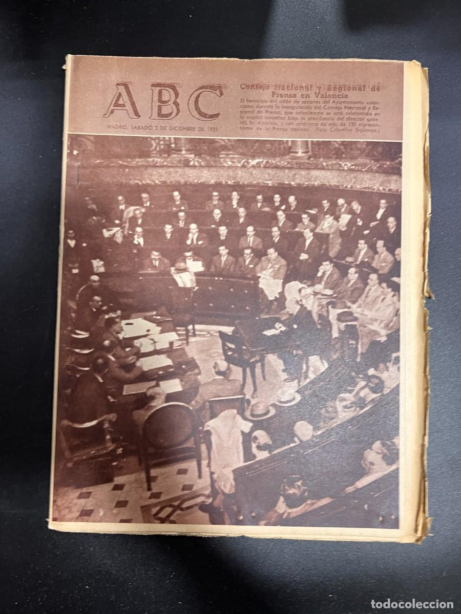 Coleccionismo de Revistas y Peri&oacute;dicos: ABC. DICIEMBRE 1955. N&ordm; 15519. CONSEJO NACIONAL Y REGIONAL DE PRENSA EN VALENCIA. LEER