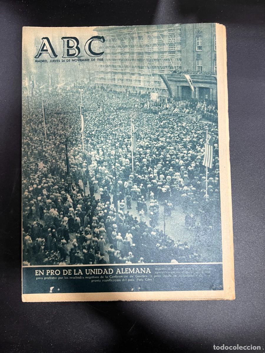 Coleccionismo de Revistas y Peri&oacute;dicos: ABC. NOVIEMBRE 1955. N&ordm; 15511. EN PRO DE LA UNIDAD ALEMANA. LEER