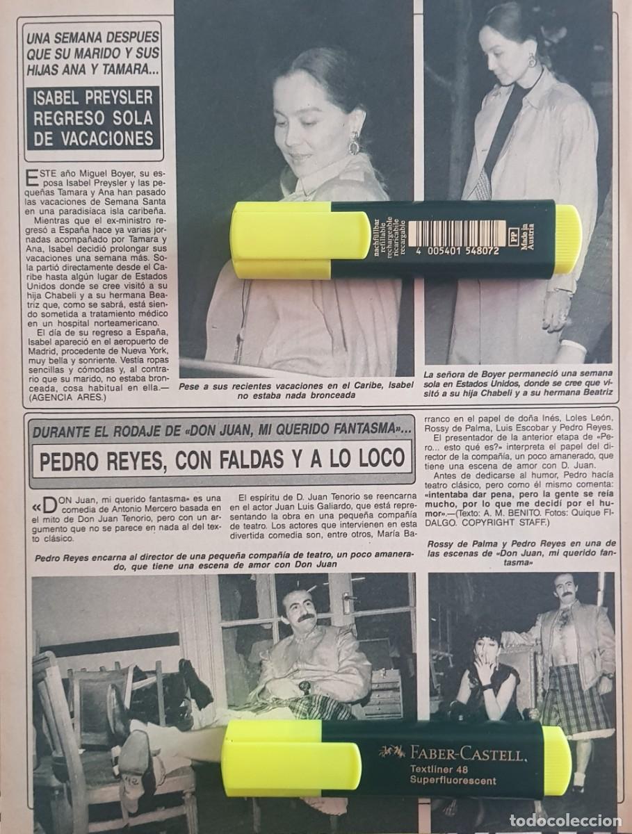 Coleccionismo de Revistas y Peri&oacute;dicos: Reportaje Isabel Preysler / Pedro Reyes 11.05.1990