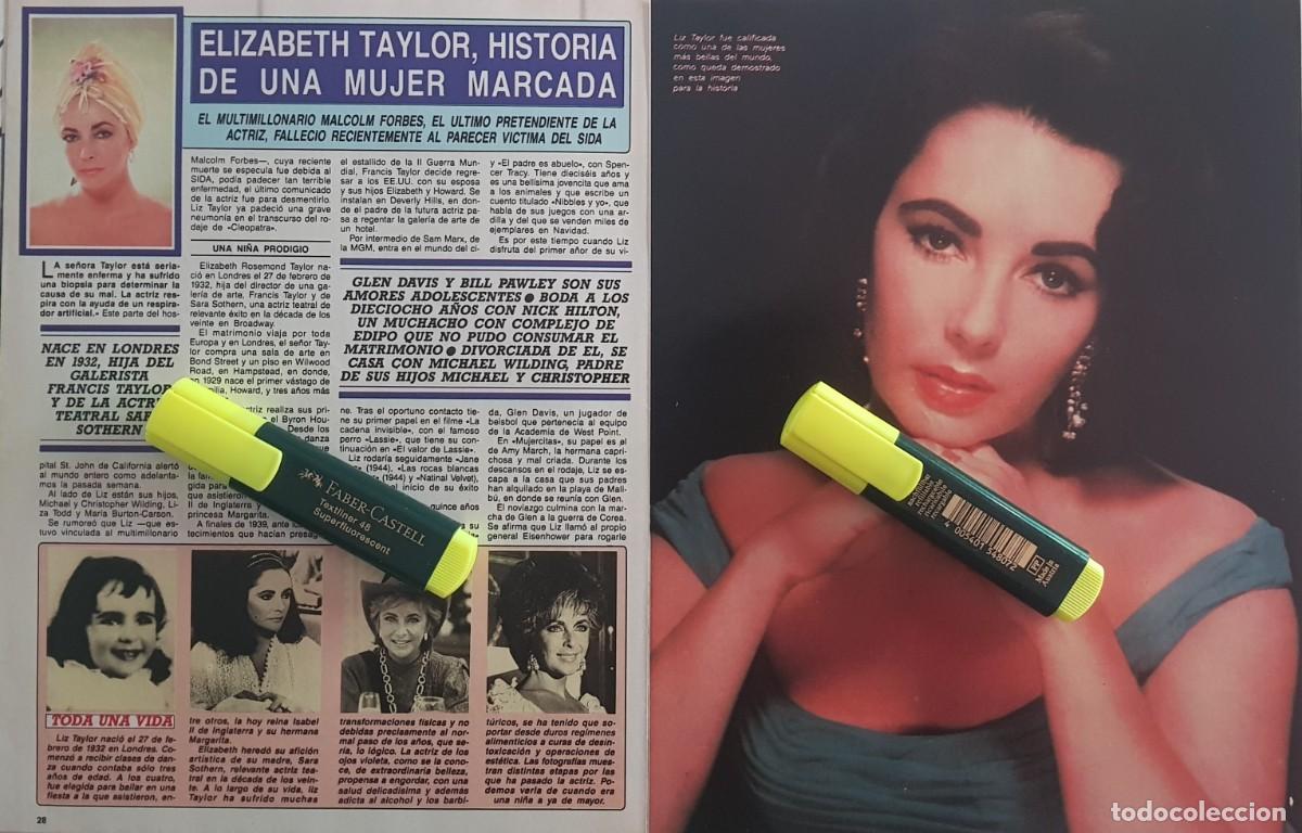 Coleccionismo de Revistas y Peri&oacute;dicos: Reportaje Elizabeth Taylor 11.05.1990