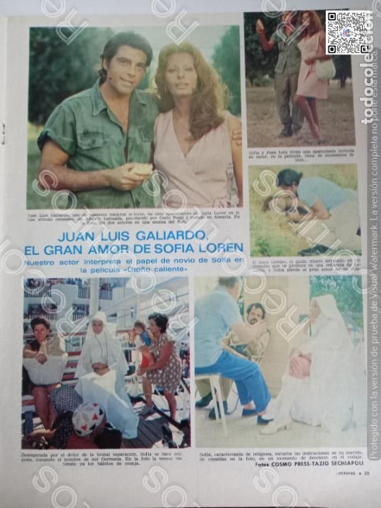 Coleccionismo de Revistas y Peri&oacute;dicos: juan luis galiardo sofia loren crilenka