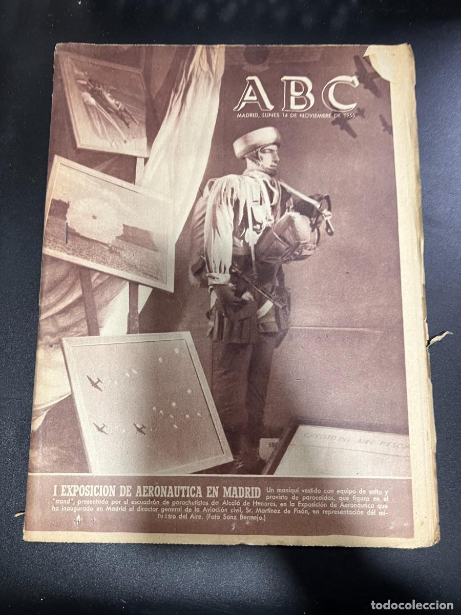 Coleccionismo de Revistas y Peri&oacute;dicos: ABC. NOVIEMBRE 1955. N&ordm; 15502. I EXPOSICION DE AERONAUTICA EN MADRID. LEER