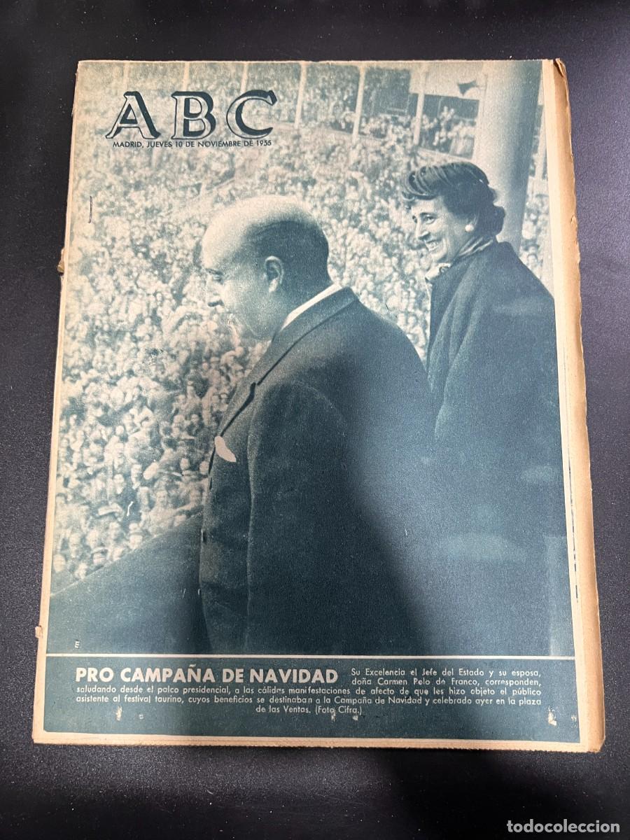 Coleccionismo de Revistas y Peri&oacute;dicos: ABC. NOVIEMBRE 1955. N&ordm; 15499. PRO CAMPA&Ntilde;A DE NAVIDAD EN EL PALCO DE LA PLAZA DE LAS VENTAS. LEER