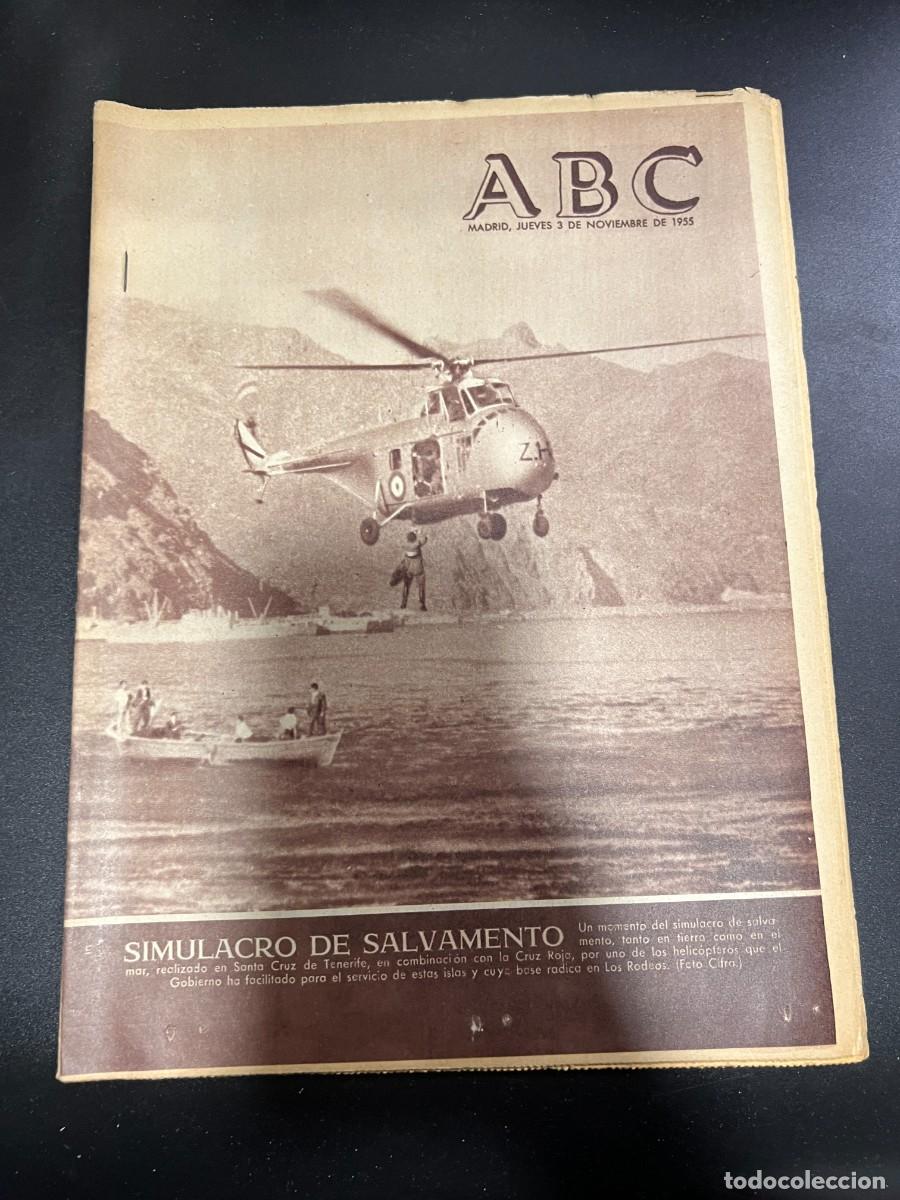 Coleccionismo de Revistas y Peri&oacute;dicos: ABC. NOVIEMBRE 1955. N&ordm; 15493. SIMULACRO DE SALVAMENTO. LEER
