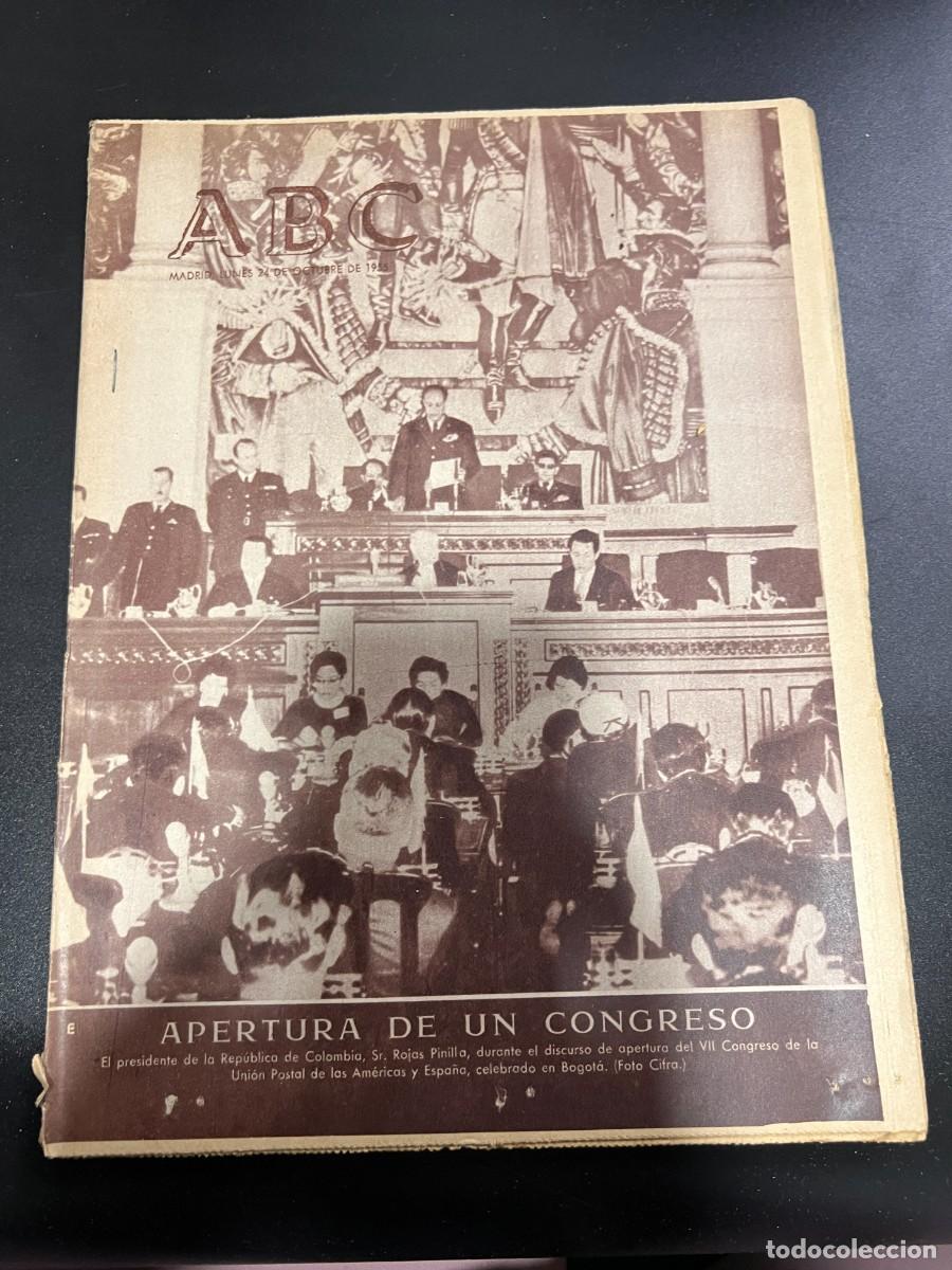 Coleccionismo de Revistas y Peri&oacute;dicos: ABC. OCTUBRE 1955. N&ordm; 15484. APERTURA CONGRESO DE LA UNION POSTAL DE LAS AMERICAS Y ESPA&Ntilde;A. LEER