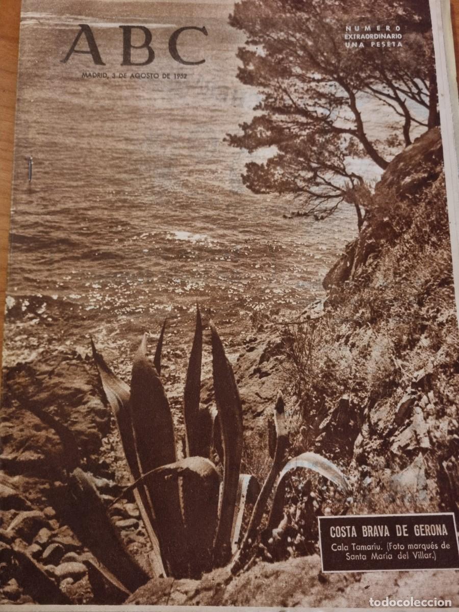 Coleccionismo de Revistas y Peri&oacute;dicos: ABC. MADRID, 3 AGOSTO 1952. N&deg; 14482. COSTA BRAVA DE GERONA. LEER.