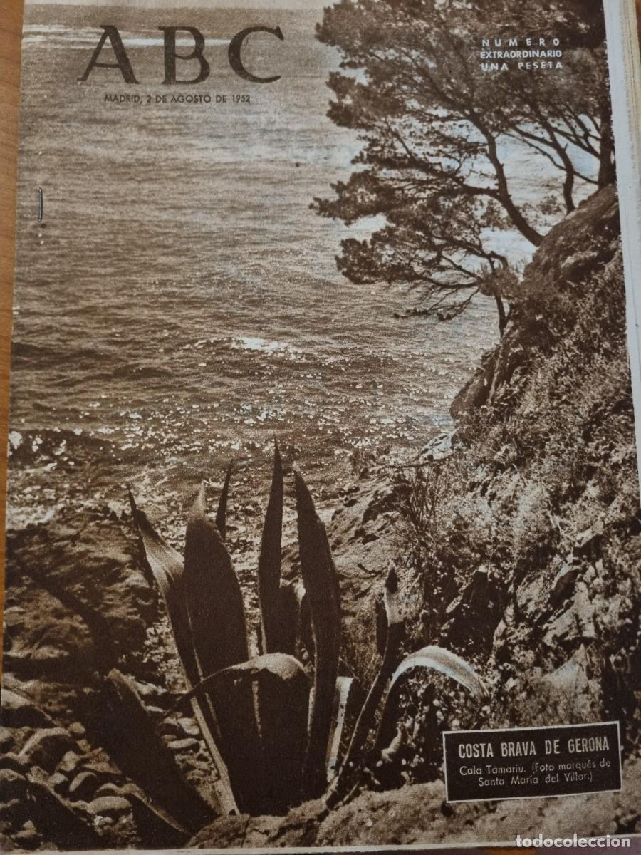 Coleccionismo de Revistas y Peri&oacute;dicos: ABC. MADRID, 2 AGOSTO 1952. N&deg; 14481. COSTA BRAVA DE GERONA. LEER.