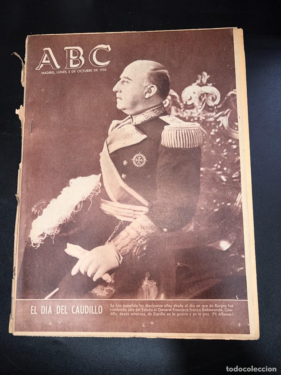 Coleccionismo de Revistas y Peri&oacute;dicos: ABC. OCTUBRE 1955. N&ordm; 15466. EL DIA DEL CAUDILLO. VER FOTOS