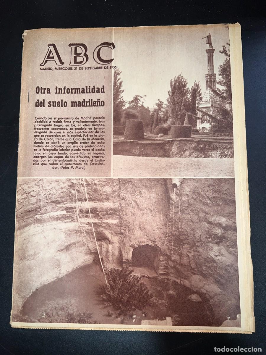 Coleccionismo de Revistas y Peri&oacute;dicos: ABC. SEPTIEMBRE 1955. N&ordm; 15456. OTRA INFORMALIDAD DEL SUE&Ntilde;O MADRILE&Ntilde;O. LEER