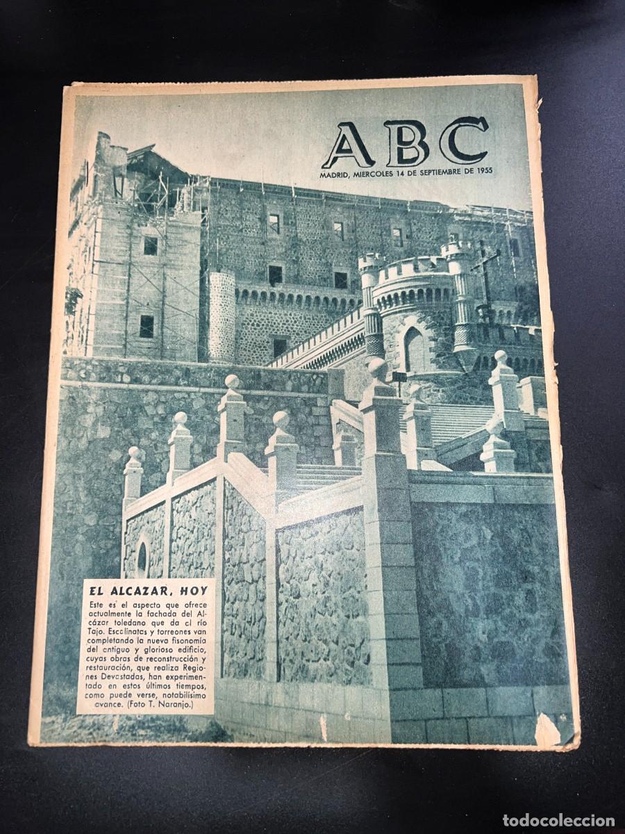 Coleccionismo de Revistas y Peri&oacute;dicos: ABC. SEPTIEMBRE 1955. N&ordm; 15450. EL ALCAZAR HOY. LEER