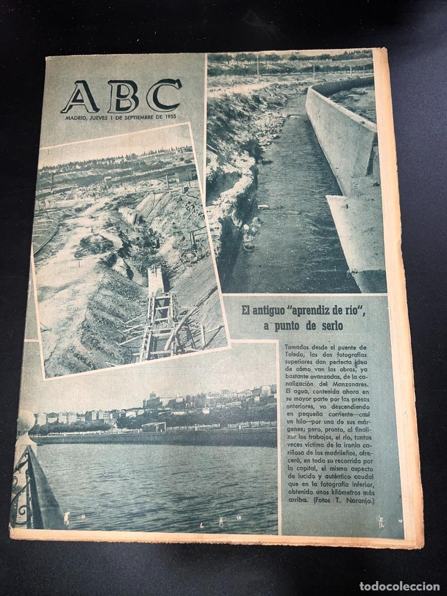 Coleccionismo de revistas y peri&oacute;dicos: ABC. SEPTIEMBRE 1955. N&ordm; 15439. EL ANTIGUO APRENDIZ DE RIO A PUNTO DE SERLO. LEER