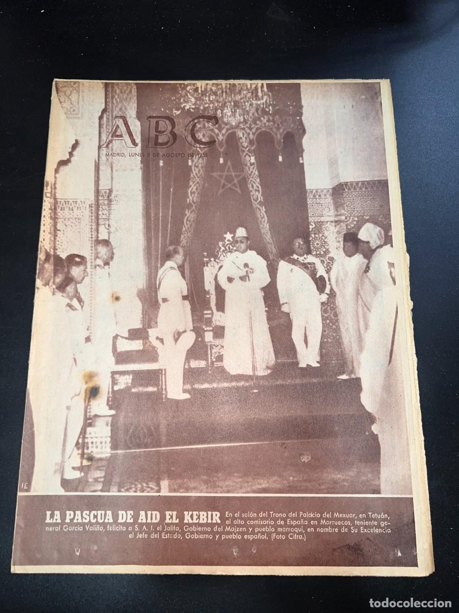 Coleccionismo de Revistas y Peri&oacute;dicos: ABC. AGOSTO 1955. N&ordm; 15418. LA PASCUA DE AID EL KEBIR. LEER