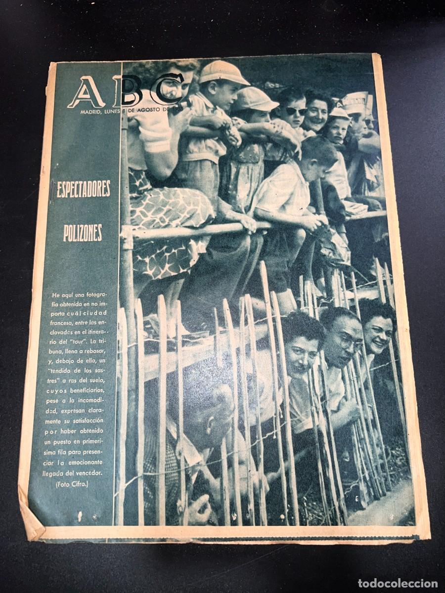 Coleccionismo de Revistas y Peri&oacute;dicos: ABC. AGOSTO 1955. N&ordm; 15412. ESPECTADORES POLIZONES. LEER
