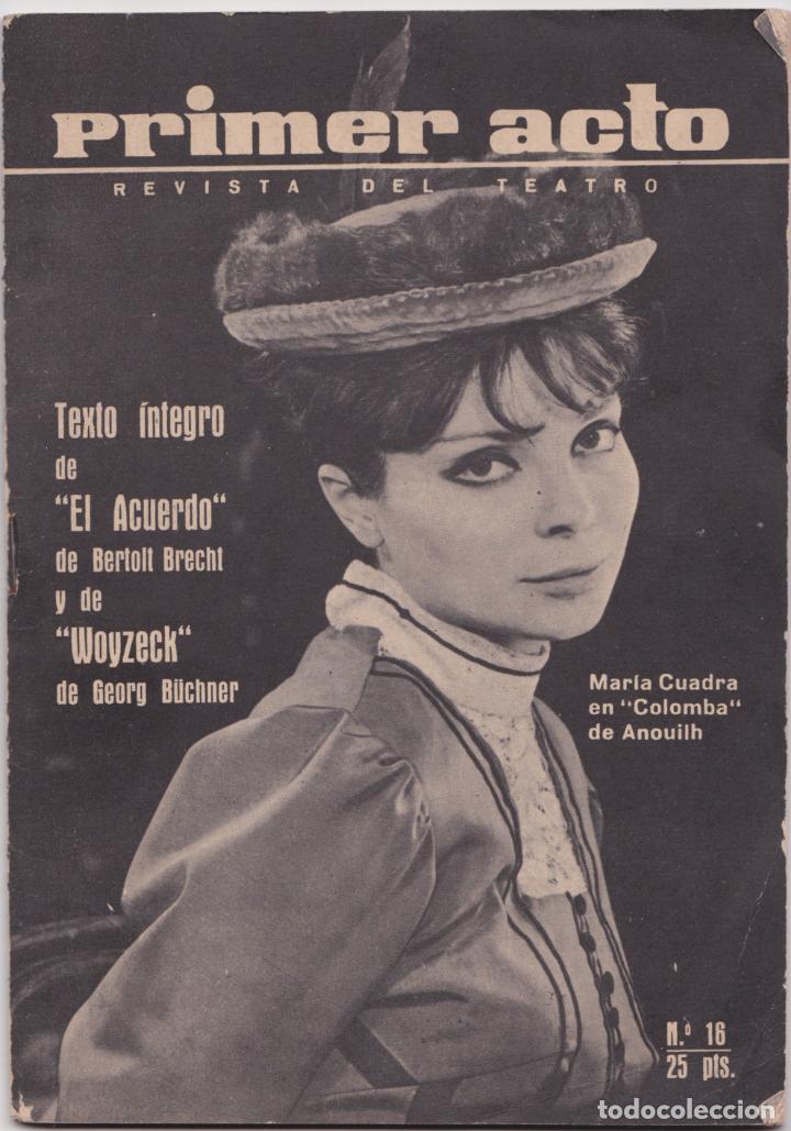 Collectionnisme de Revues et Journaux: PRIMER ACTO REVISTA DEL TEATRO N&ordm;16 &ndash; 1960