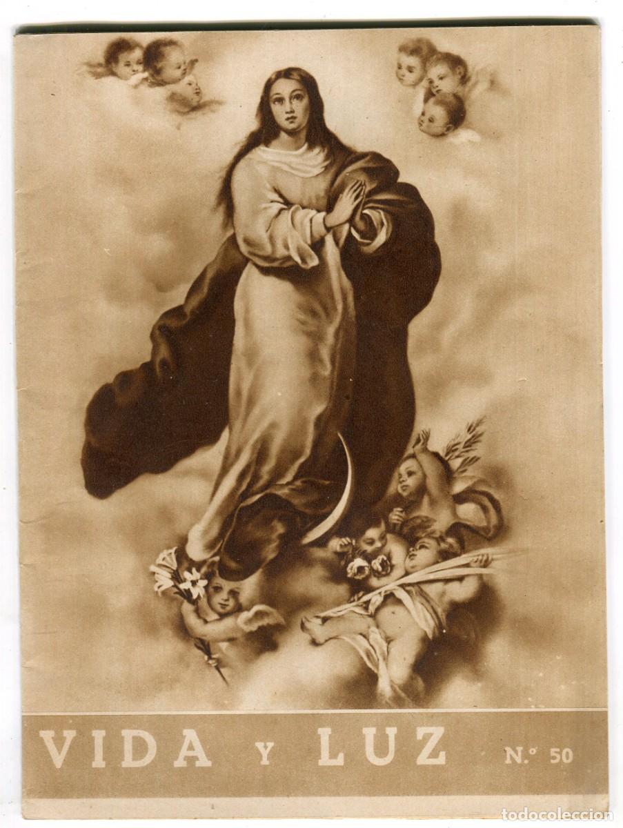 Coleccionismo de revistas y peri&oacute;dicos: VIDA Y LUZ REVISTA ESCOLAR ILUSTRADA N 50 ARCHICOFRADIA DEL SANTISIMO NI&Ntilde;O JESUS DICIEMBRE 1949