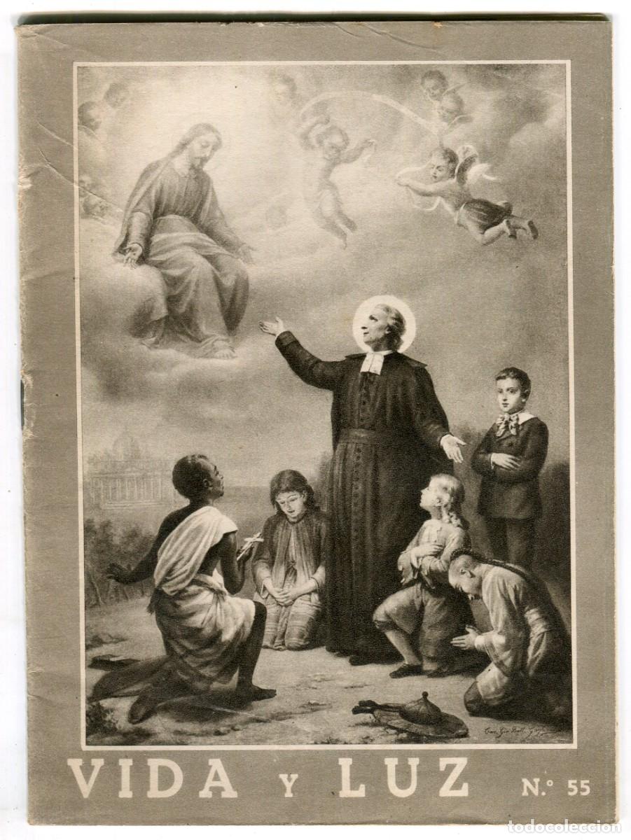 Coleccionismo de revistas y peri&oacute;dicos: VIDA Y LUZ REVISTA ESCOLAR ILUSTRADA N 55 ARCHICOFRADIA DEL SANTISIMO NI&Ntilde;O JESUS MAYO 1950