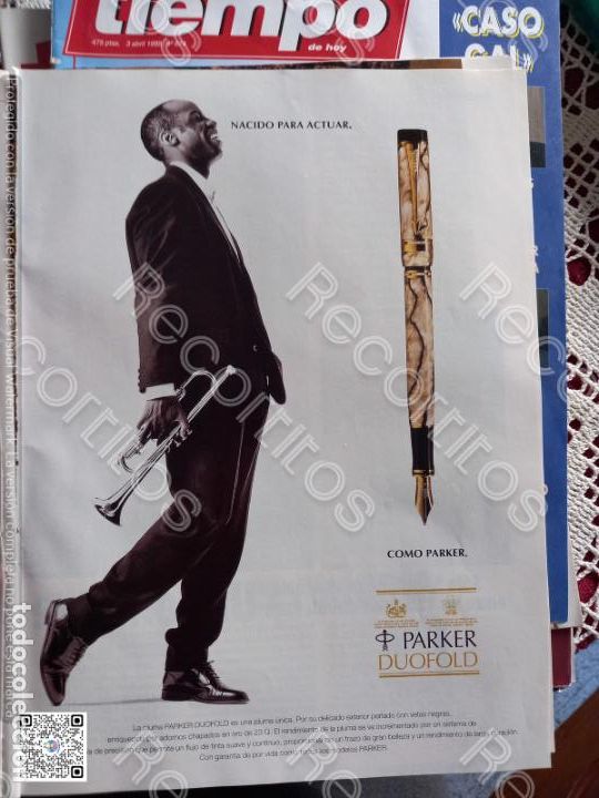 Coleccionismo de Revistas y Peri&oacute;dicos: anuncio publicidad estilografica parker