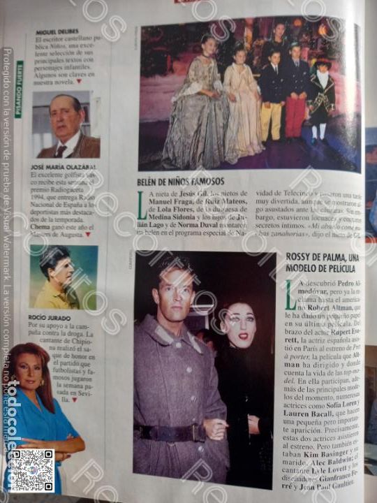 Coleccionismo de Revistas y Peri&oacute;dicos: rossy de palma rocio jurado rupert everett