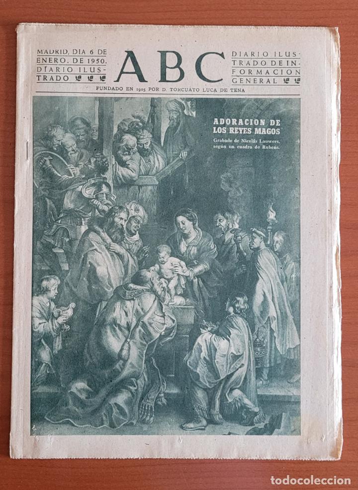 Coleccionismo de Revistas y Peri&oacute;dicos: ABC 6-1-50 La adoraci&oacute;n de los Reyes Magos