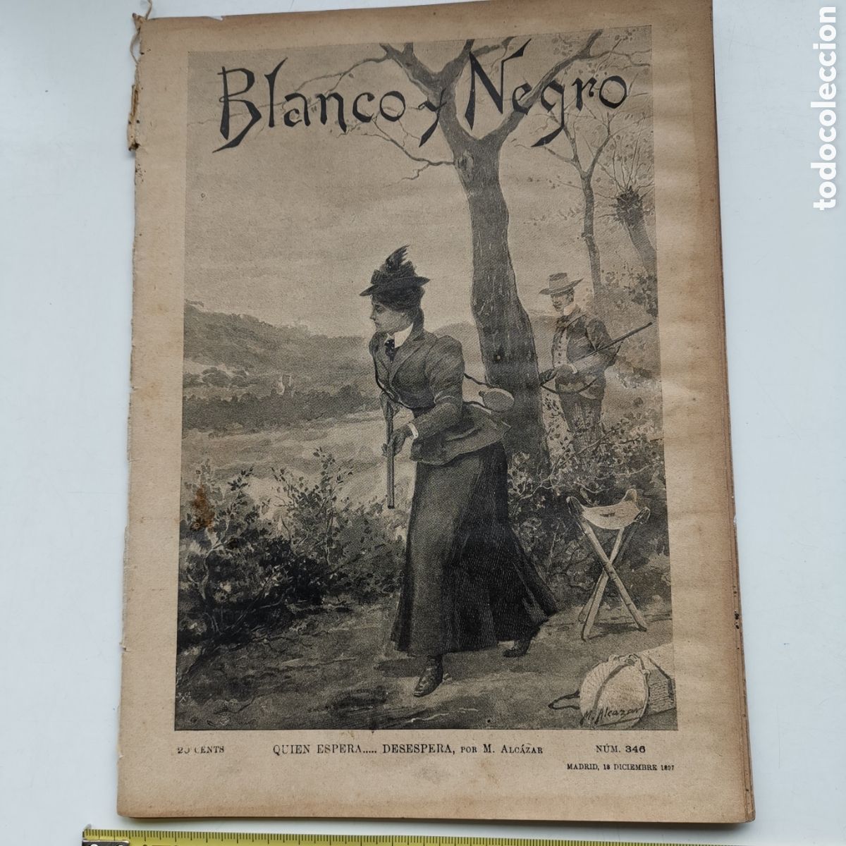 Collectionnisme de Revues et Journaux: Extraordinaria Revista Blanco y negro n&ordm;346 de 1897. Pasteler&iacute;a Bot&iacute;n