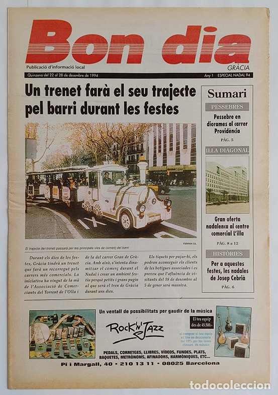 Collection Magazines and Newspapers: Bon Dia Gr&agrave;cia L'aparador de publicacions gratu&iuml;tes N&ordm;s solts 1994-1995