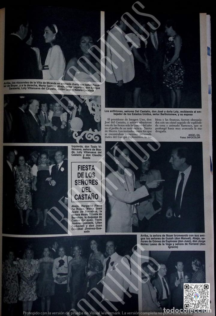 Coleccionismo de Revistas y Peri&oacute;dicos: ISABEL PREYSLER se&ntilde;ores de casta&ntilde;o