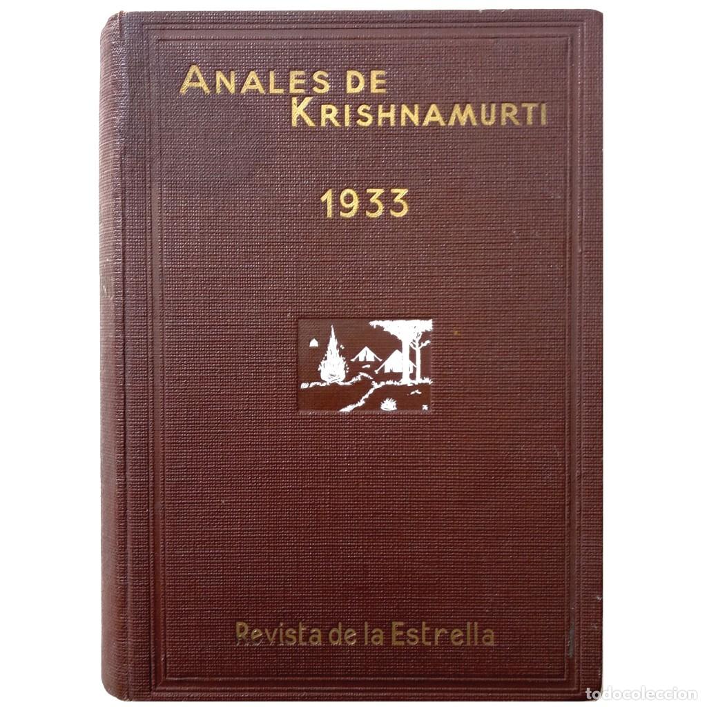 Coleccionismo de revistas y peri&oacute;dicos: ANALES DE KRISHNAMURTI. 1933