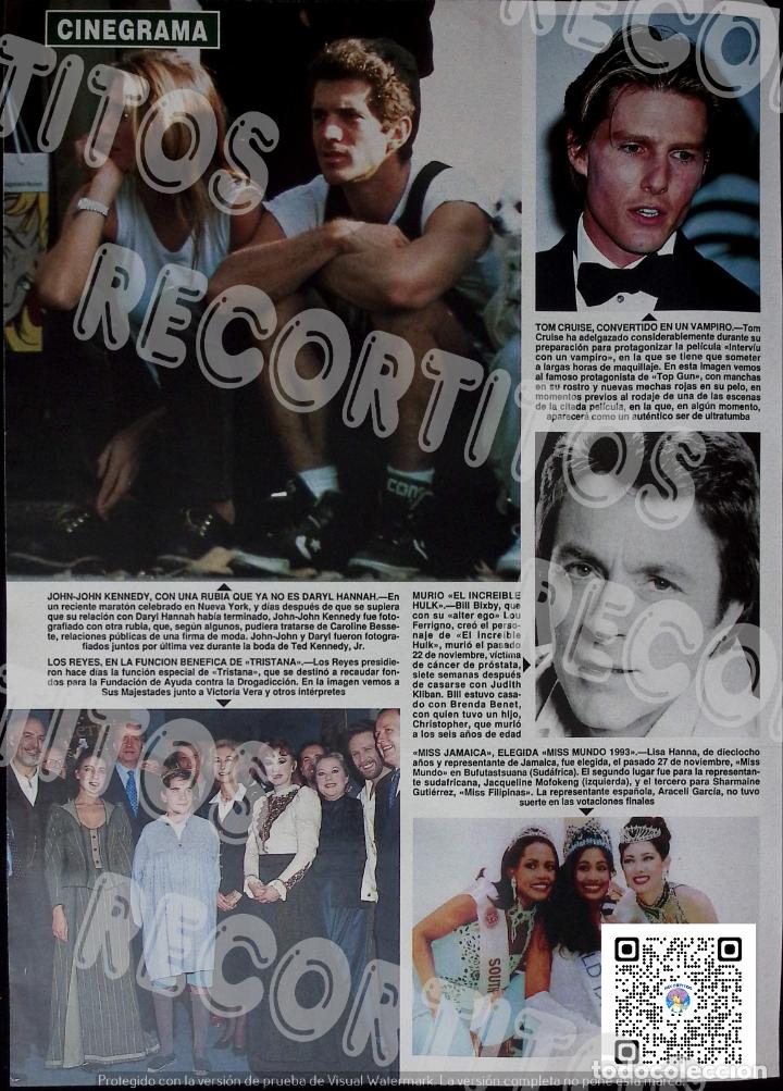 Collectionnisme de Revues et Journaux: SCANS MISS MUNDO MISS JAMAICA BILL BIXBY TOM CRUISE JOHN JOHN KENNEDY VICTORIA VERA