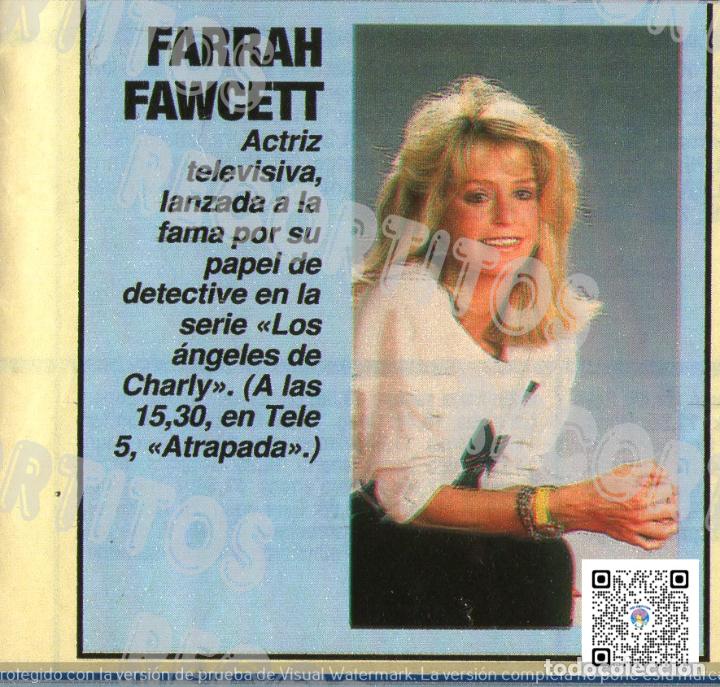 Collection Magazines and Newspapers: SCANS FARRAH FAWCETT LOS ANGELES DE CHARLIE