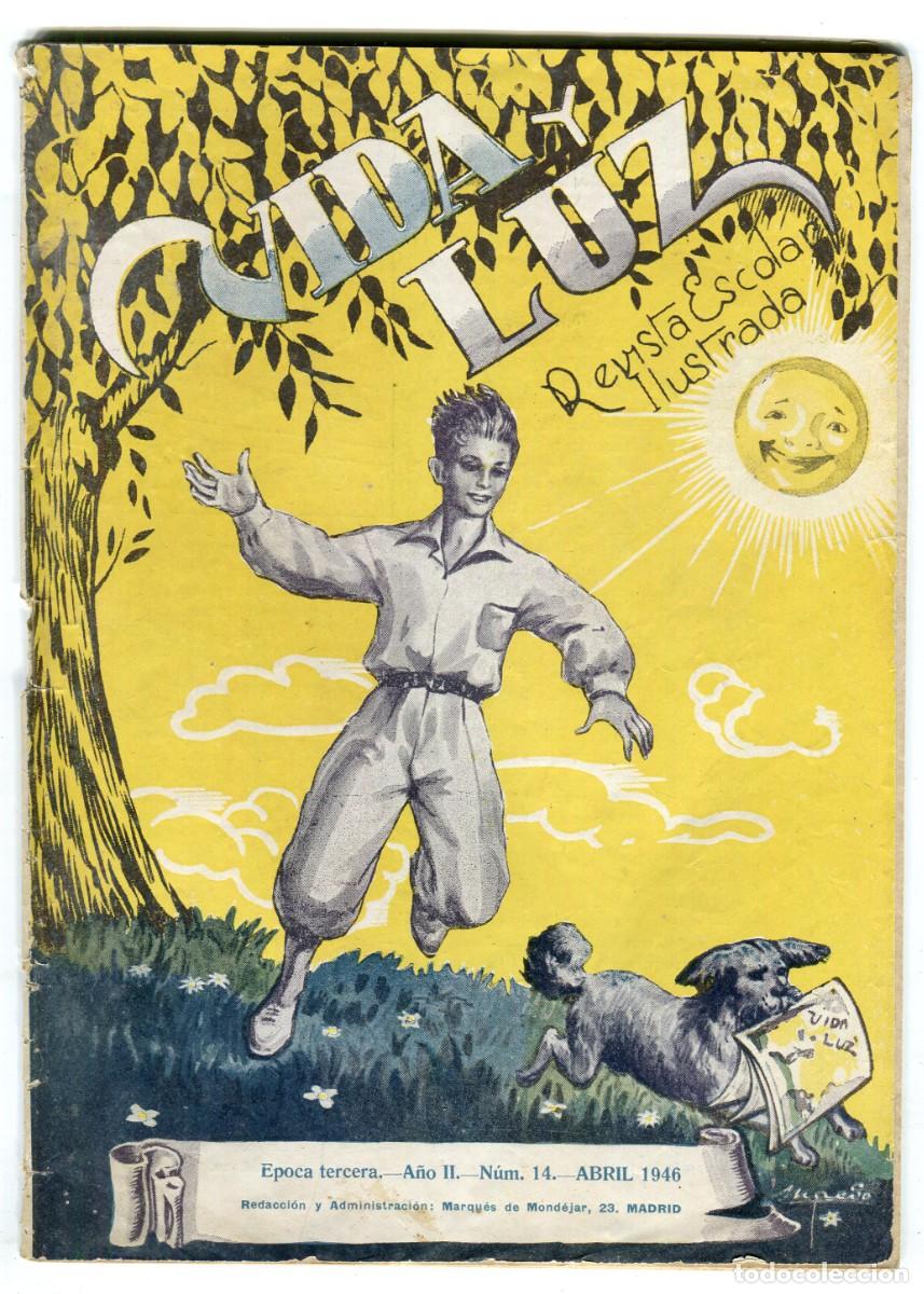 Coleccionismo de revistas y peri&oacute;dicos: VIDA Y LUZ REVISTA ESCOLAR ILUSTRADA N 14 ARCHICOFRADIA DEL SANTISIMO NI&Ntilde;O JESUS ABRIL DE 1946