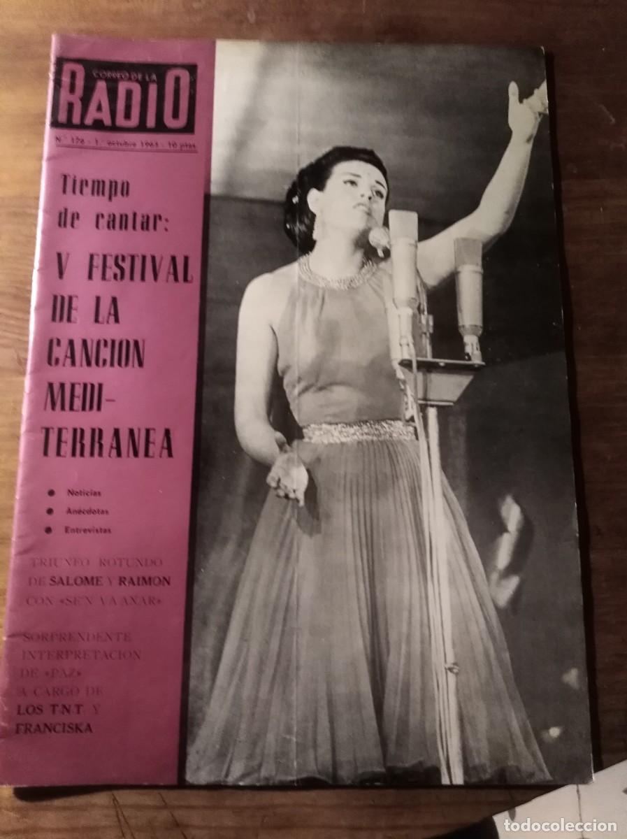 Coleccionismo de revistas y peri&oacute;dicos: REVISTA CORREO DE LA RADIO *** N&Uacute;MERO 176 1-10-1963 ELVIS PRESLEY FESTIVAL CANCION MEDITERRANEA