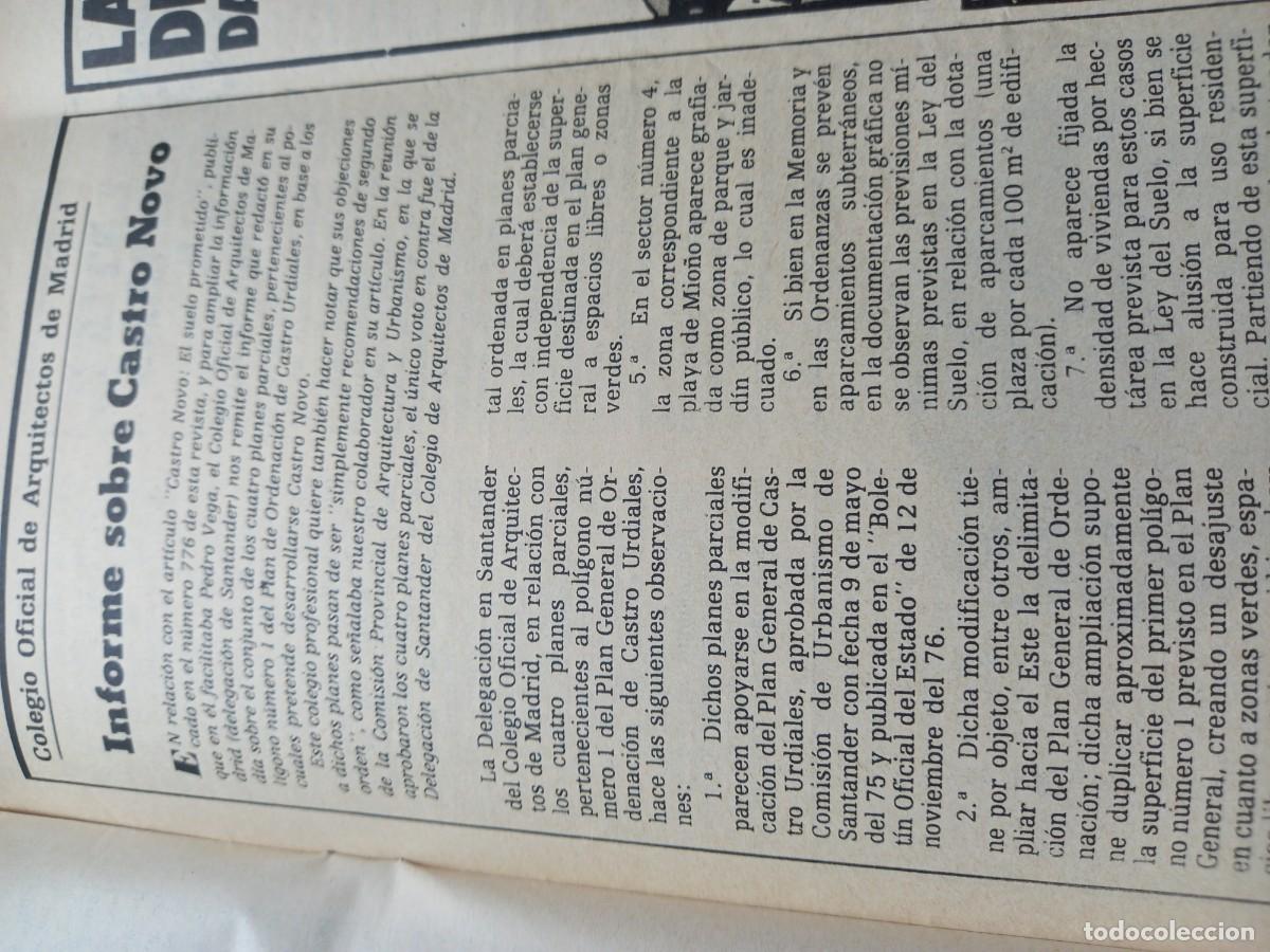 Coleccionismo de revistas y peri&oacute;dicos: POLEMICA SOBRE LA URBANIZACION CASTRO NOVO EN CASTRO URDIALES. RECORTE TRIUNFO DICIEMBRE 1977