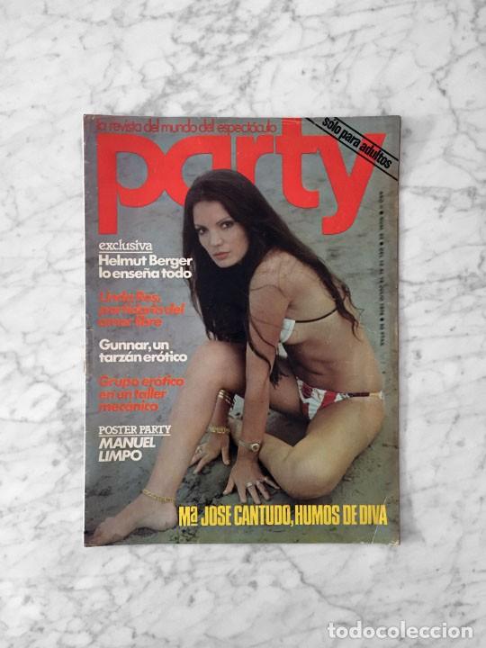 Coleccionismo de revistas y peri&oacute;dicos: PARTY - 1978 - MARIA JOSE CANTUDO, HELMUT BERGER, LINDA ROS, MANUEL LIMPO, DEBBIE THOMAS