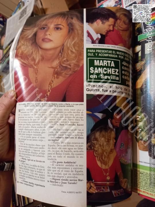 Collection Magazines and Newspapers: MARTA SANCHEZ EN SEVILLA