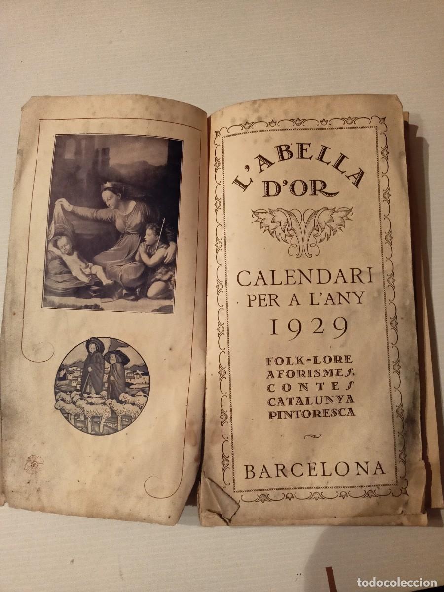 Sammeln von Zeitschriften und Zeitungen: Revists &rdquo; L'ABELLA D'OR&rdquo; Calendario per a lAny 1929 Barcelona