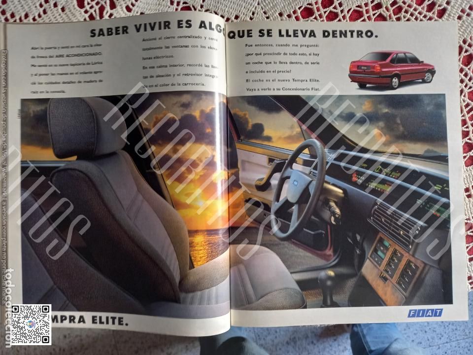 Coleccionismo de Revistas y Peri&oacute;dicos: ANUNCIO PUBLICIDAD FIAT ELITE