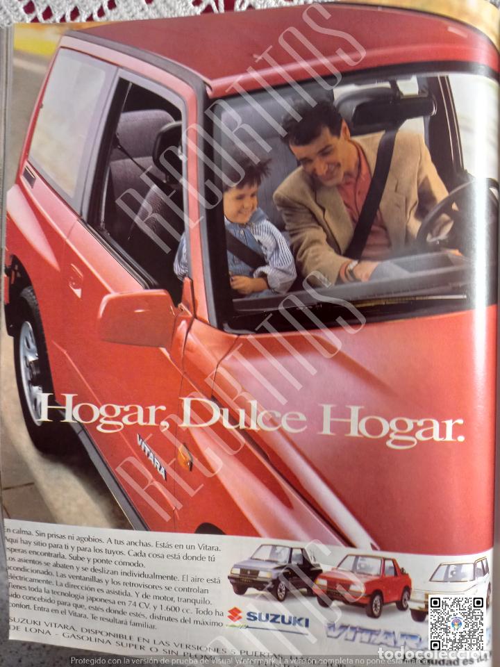 Coleccionismo de Revistas y Peri&oacute;dicos: ANUNCIO PUBLICIDAD SUZUKI VITARA