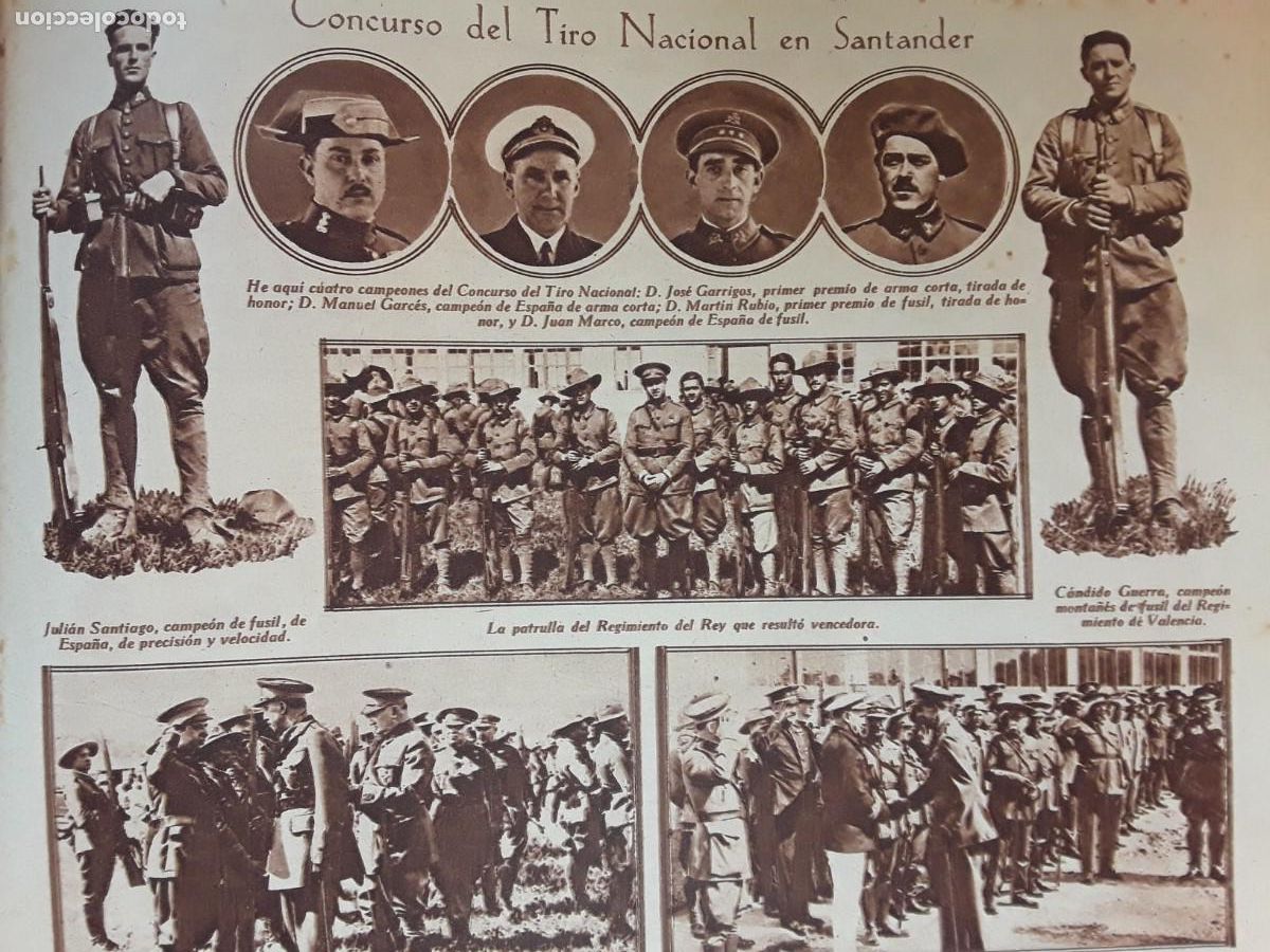 Collection Magazines and Newspapers: CONCURSO TIRO NACIONAL SANTANDER CAMPEONES FUSIL ARMA CORTA HOJA REVISTA A&Ntilde;O 1929