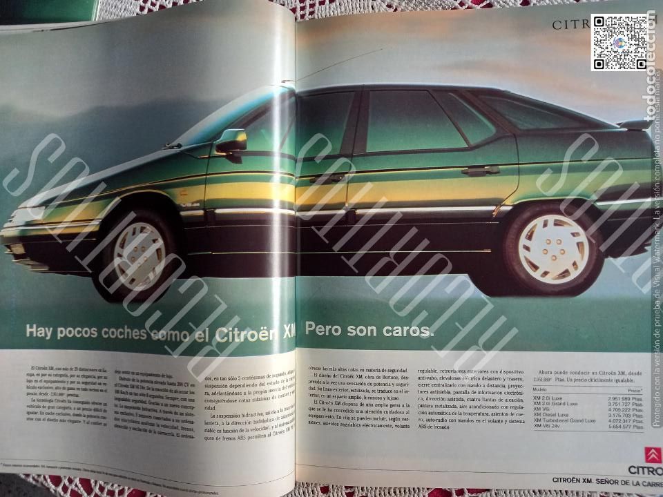 Coleccionismo de Revistas y Peri&oacute;dicos: ANUNCIO CITROEN XM