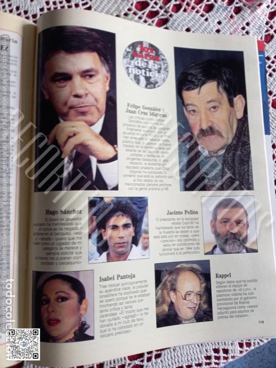 Coleccionismo de Revistas y Peri&oacute;dicos: ISABEL PANTOJA HUGO SANCHEZ