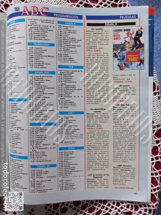 Coleccionismo de Revistas y Peri&oacute;dicos: JAMES BOND AL SERVICIO DE SU MAJESTAD 007