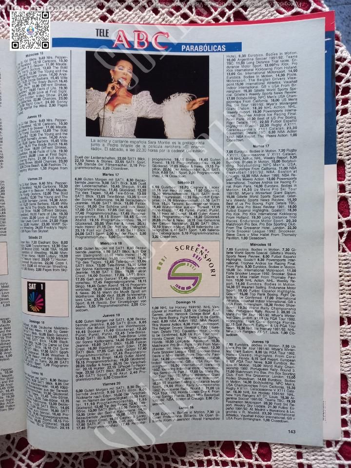 Coleccionismo de revistas y peri&oacute;dicos: SARA MONTIEL