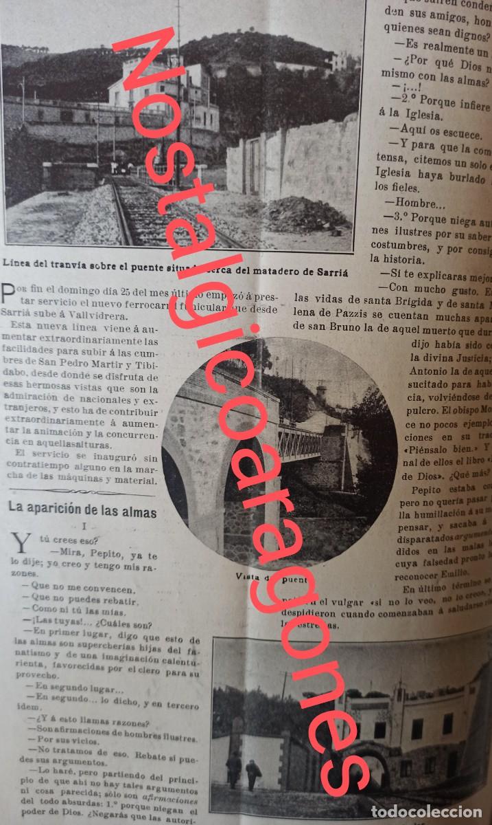Colecionismo de Revistas e Jornais: Inauguraci&oacute;n funicular Vallvidrera Barcelona foto revista principios siglo XX 190H