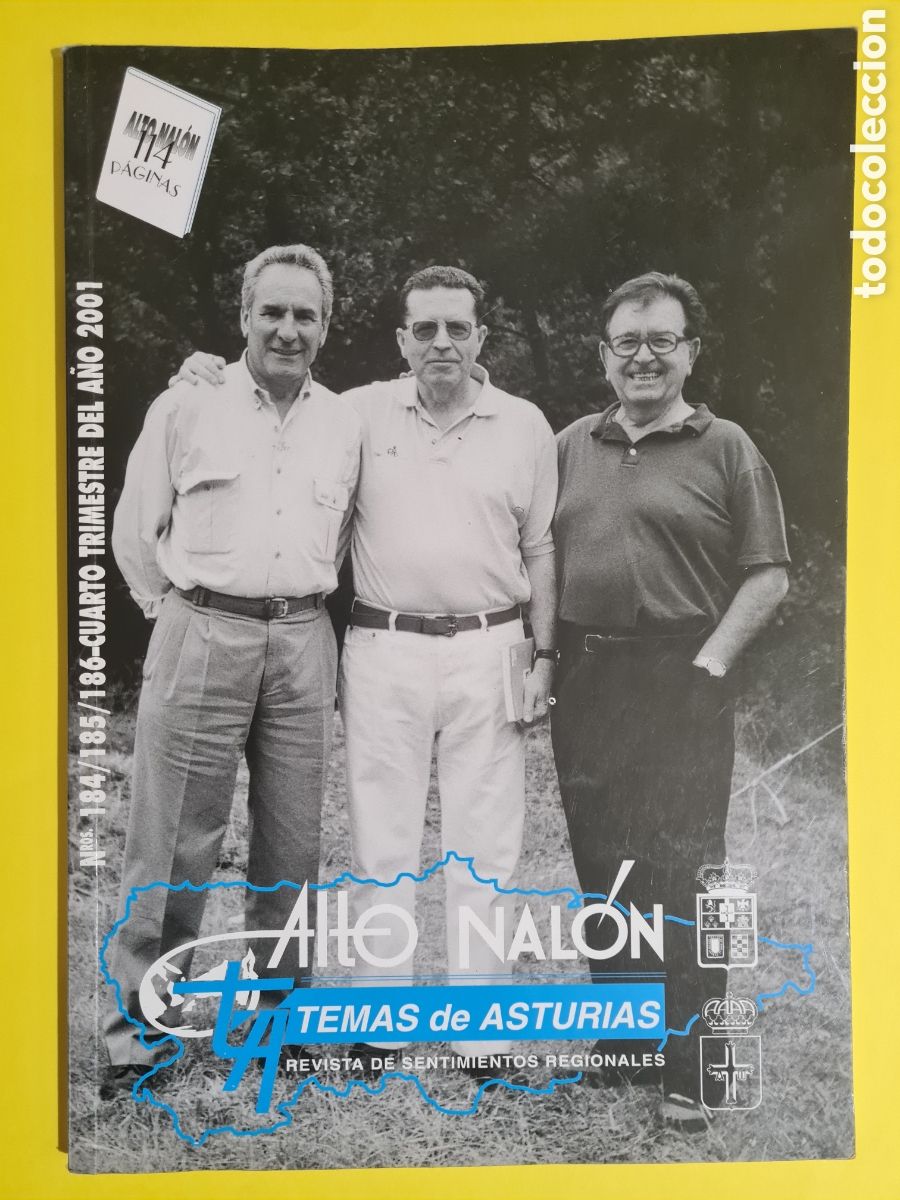 Coleccionismo de revistas y peri&oacute;dicos: ALTO NALON N&deg; 184-185-186 - 4&deg; TRIMESTRE 2001 REVISTA TEMAS DE ASTURIAS MUCHAS FOTOS VER